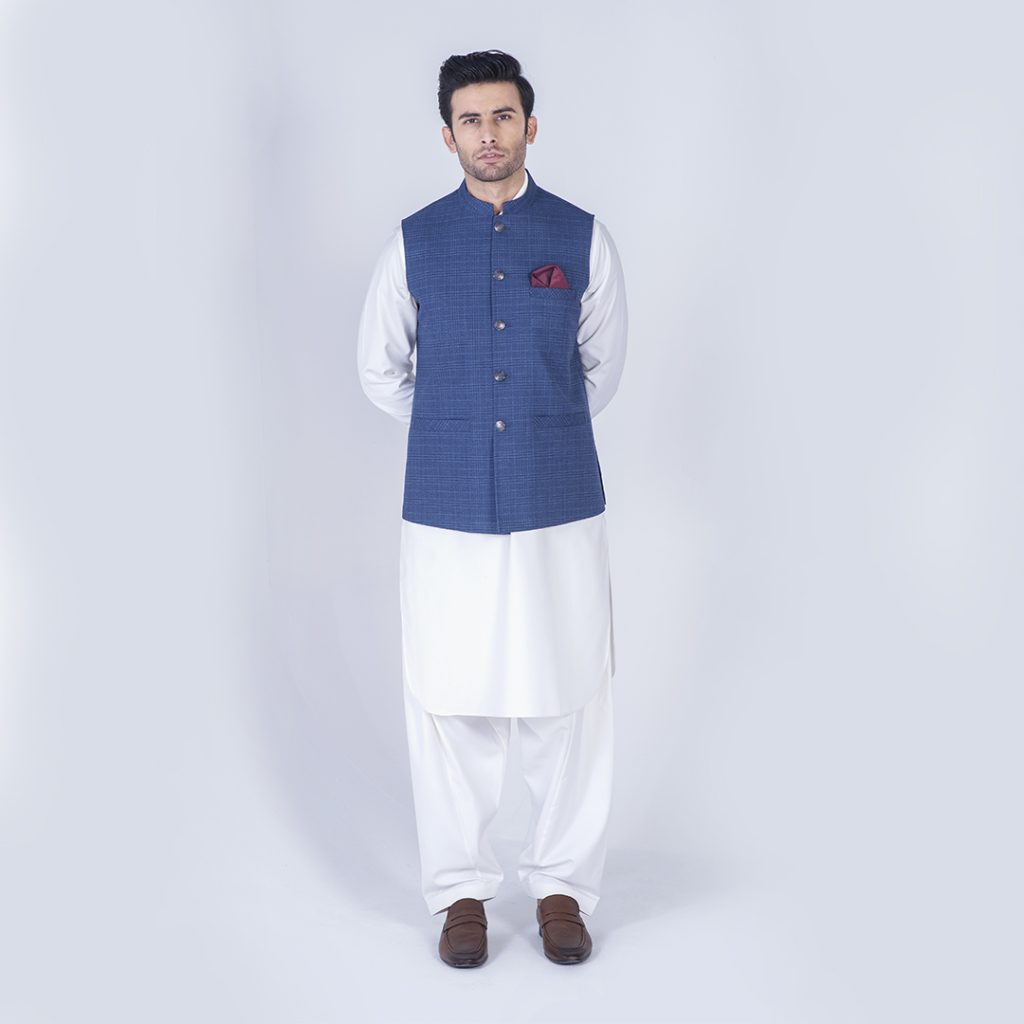 kameez shalwar and waistcoat