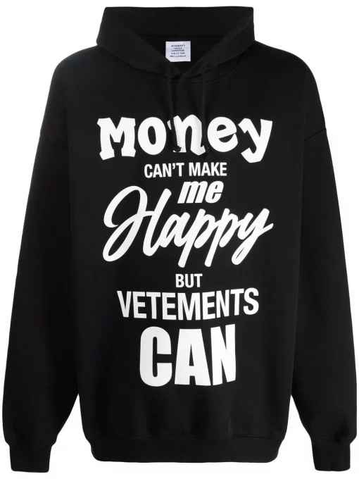 Vetements Graphic-Print Hooded Sweatshirt for Men