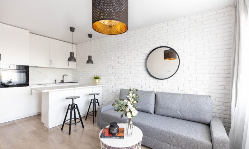 minimalist interior apartment view