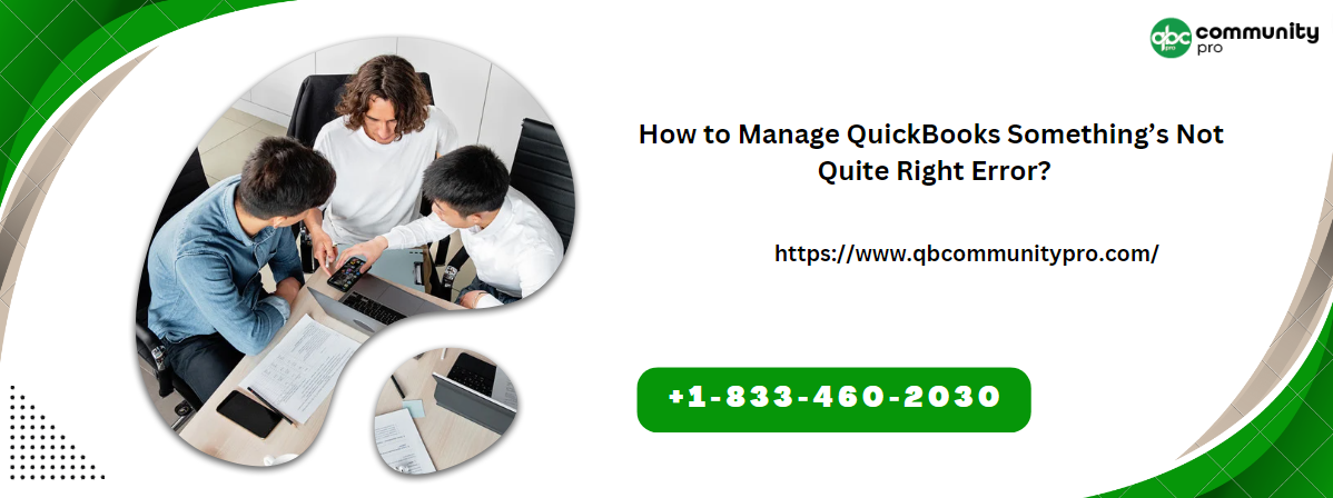 How to Manage QuickBooks Something’s Not Quite Right Error?